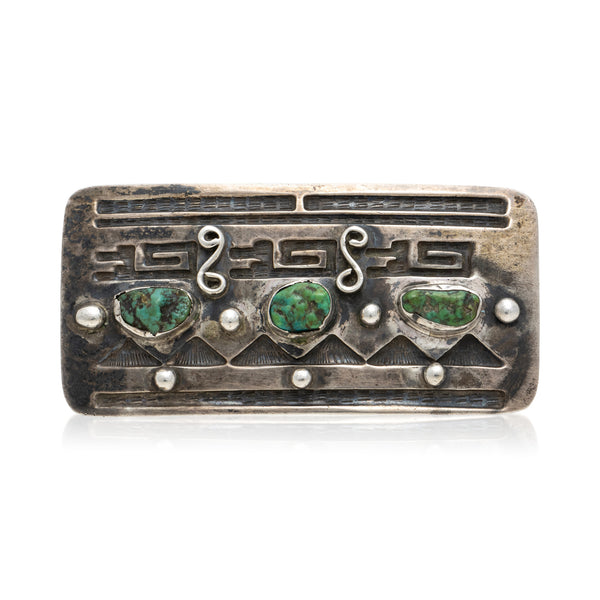 Navajo Turquoise Buckle, Jewelry, Buckle, Native