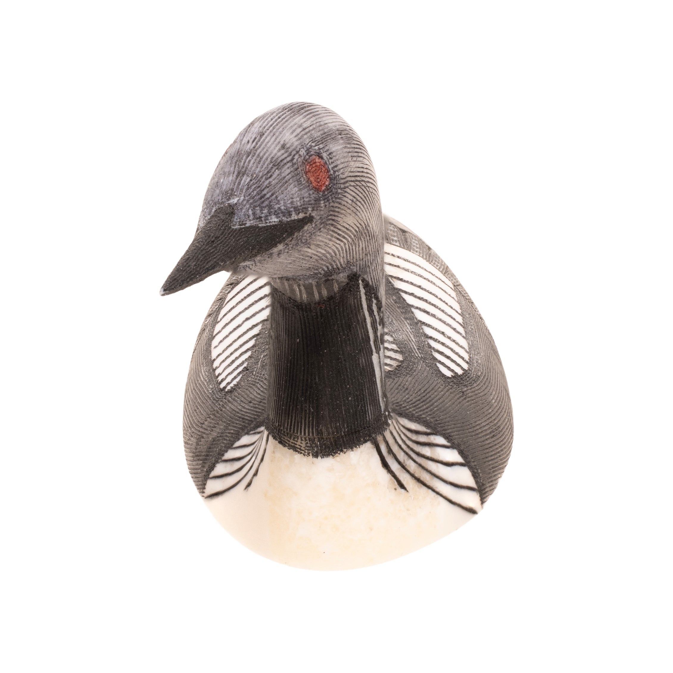 Inuit Loon Carving by Larry Mayac
