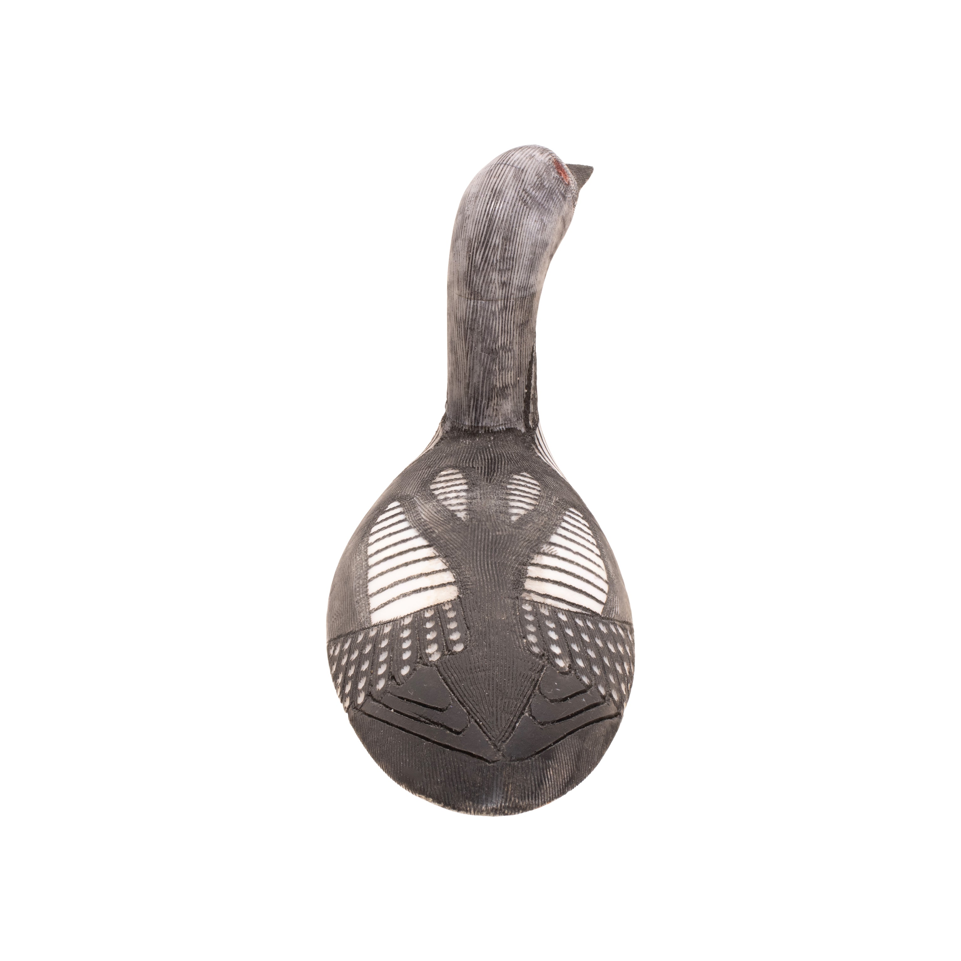 Inuit Loon Carving by Larry Mayac