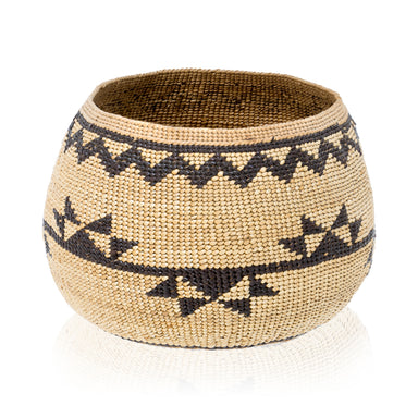 Hupa/Yurok Basket, Native, Basketry, Vertical