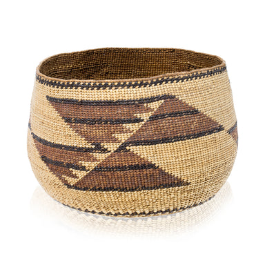 Hupa/Yurok Basket, Native, Basketry, Vertical