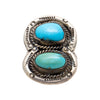 Two-Stone Navajo Turquoise Ring