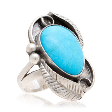 Single Stone Turquoise Ring, Jewelry, Ring, Native