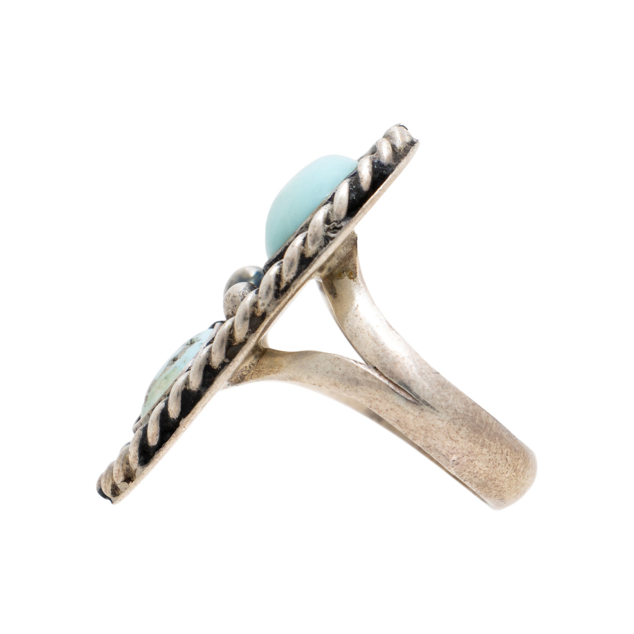 Two-Stone Turquoise Ring
