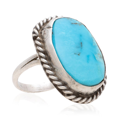 Turquoise and Sterling Ring, Jewelry, Ring, Native