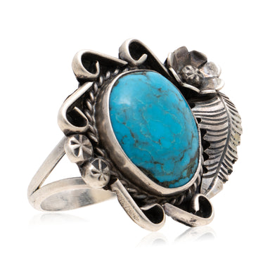 Turquoise and Sterling Ring, Jewelry, Ring, Native