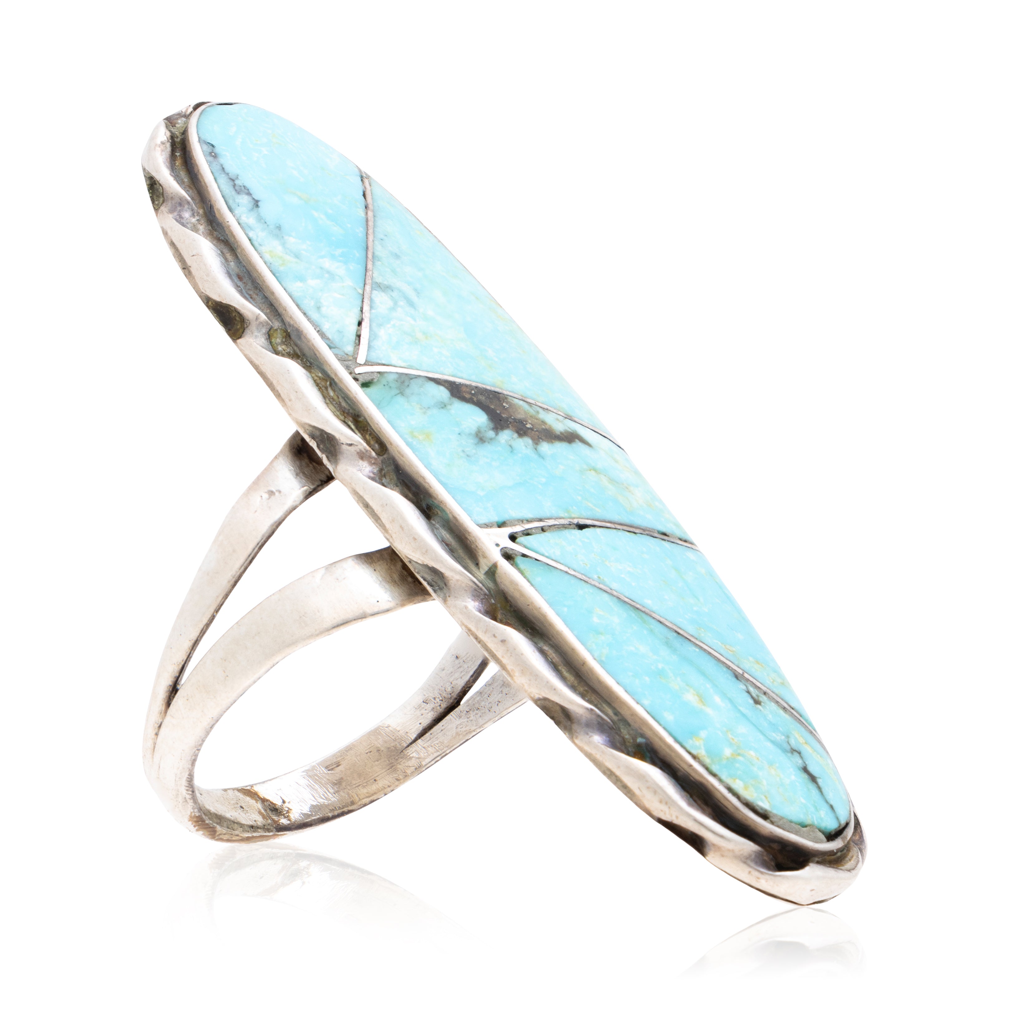 Navajo Inlay Turquoise Ring, Jewelry, Ring, Native