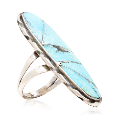 Navajo Inlay Turquoise Ring, Jewelry, Ring, Native