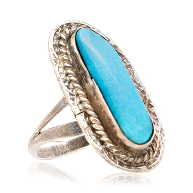Turquoise and Sterling Ring, Jewelry, Ring, Native