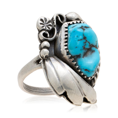 Turquoise and Sterling Ring, Jewelry, Ring, Native