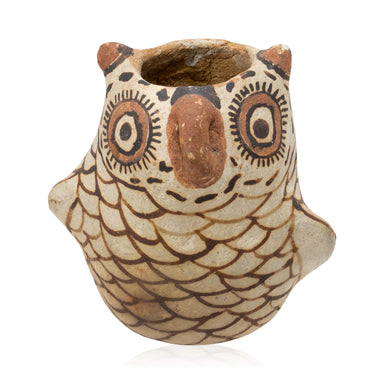 Miniature Zuni Pottery Owl, Native, Pottery, Historic