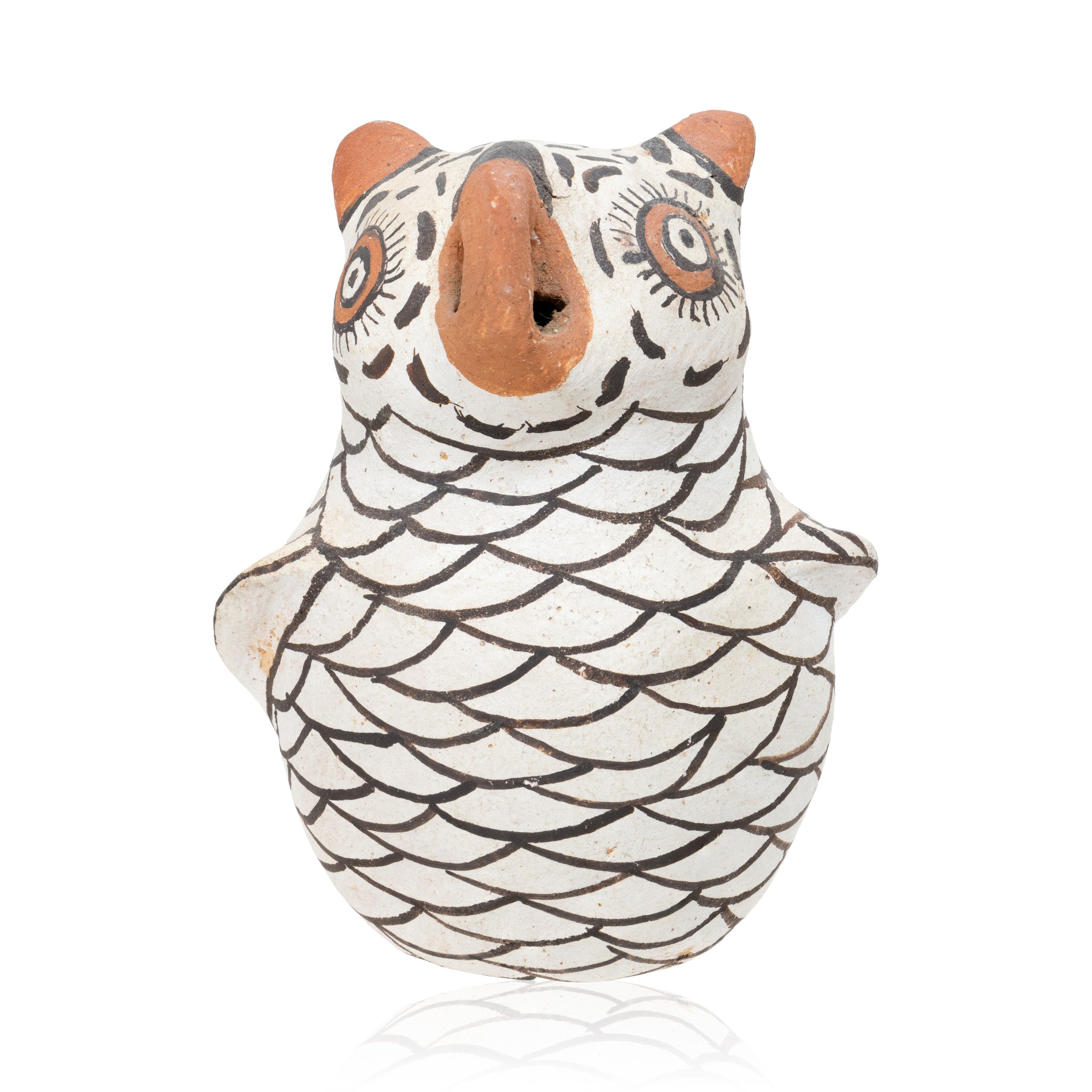 Miniature Zuni Pottery Owl, Native, Pottery, Historic