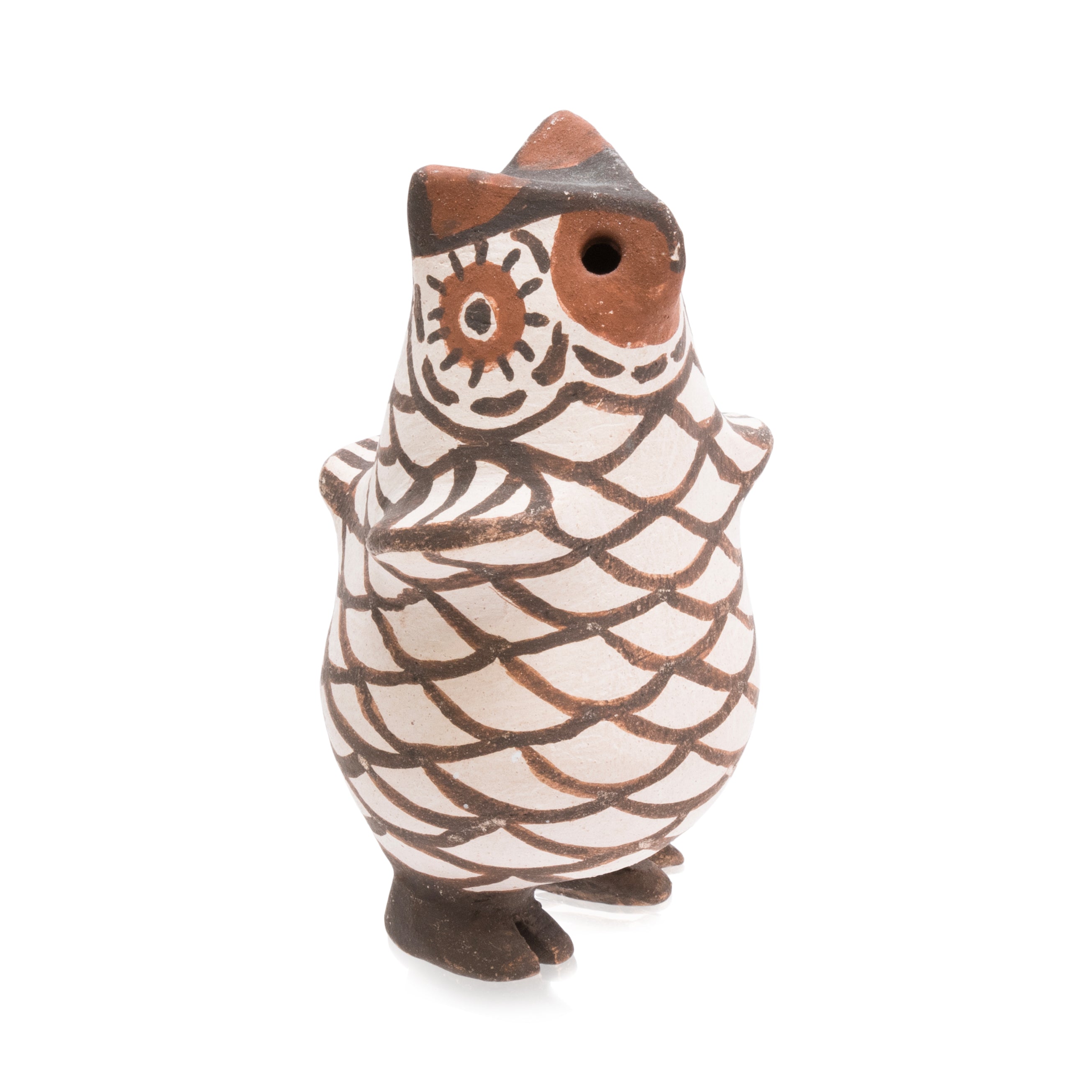 Miniature Zuni Pottery Owl, Native, Pottery, Historic