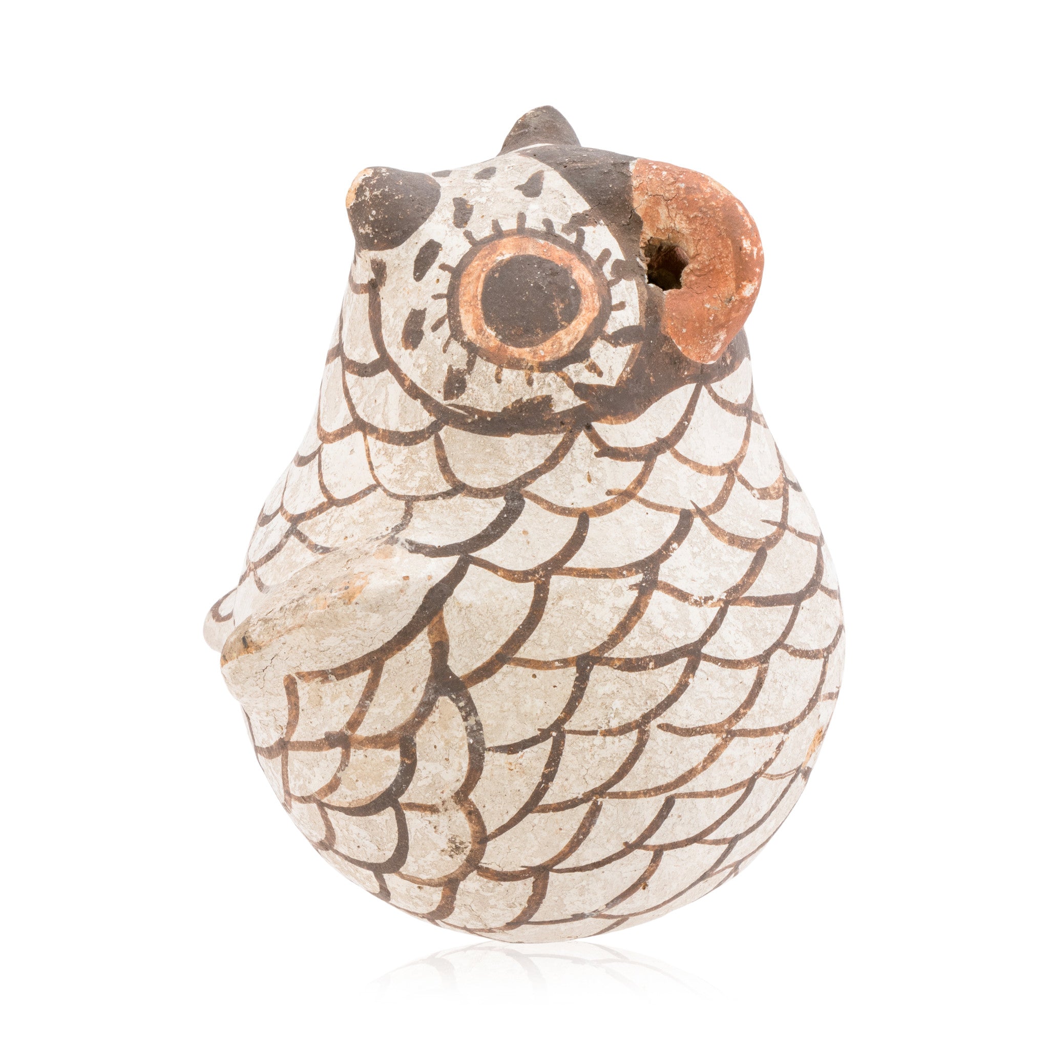 Miniature Zuni Pottery Owl, Native, Pottery, Historic