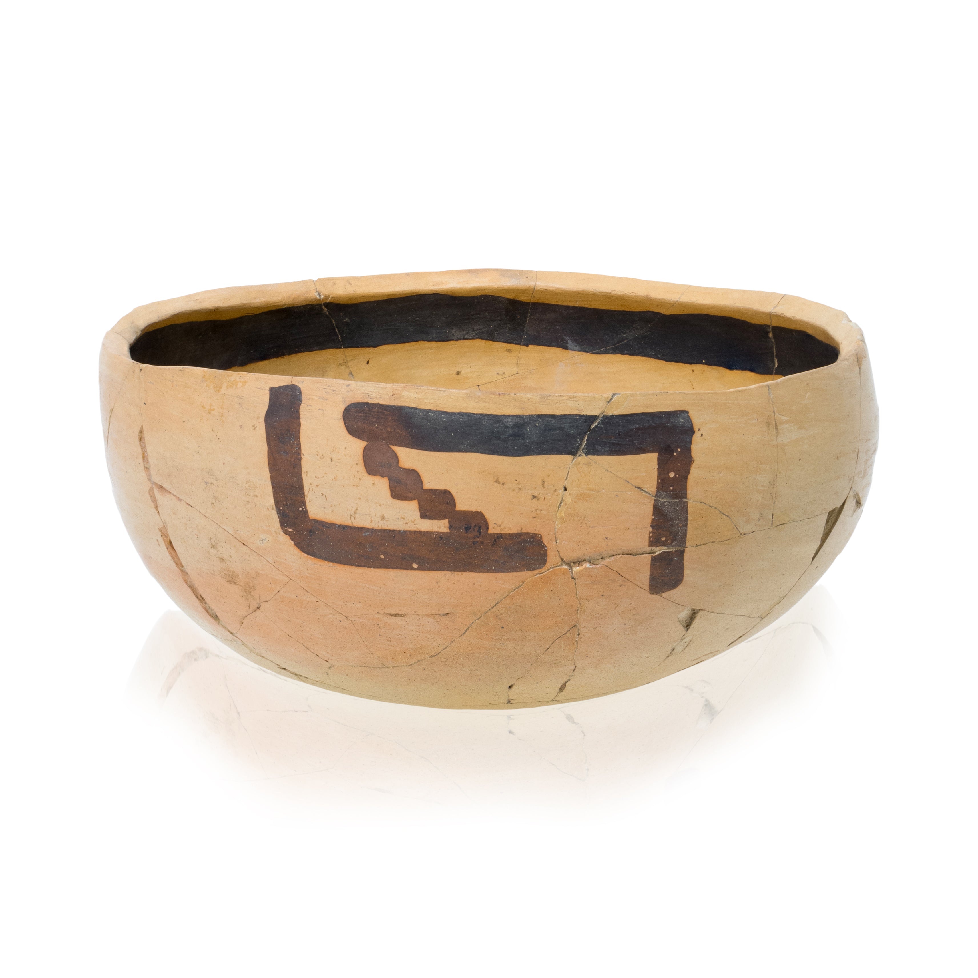 Prehistoric Jeddito Pottery Bowl, Native, Pottery, Prehistoric