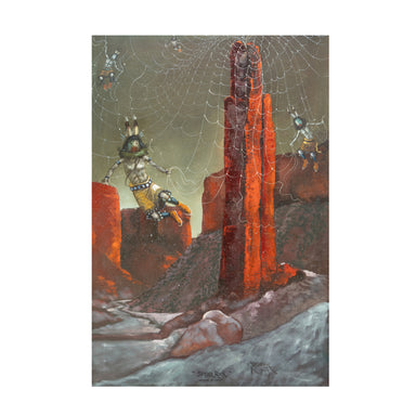 “Spyder Rock” By Robert Yellowhair, Fine Art, Painting, Native American