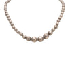 Silver Graduated Bead Chain, Jewelry, Necklace, Native