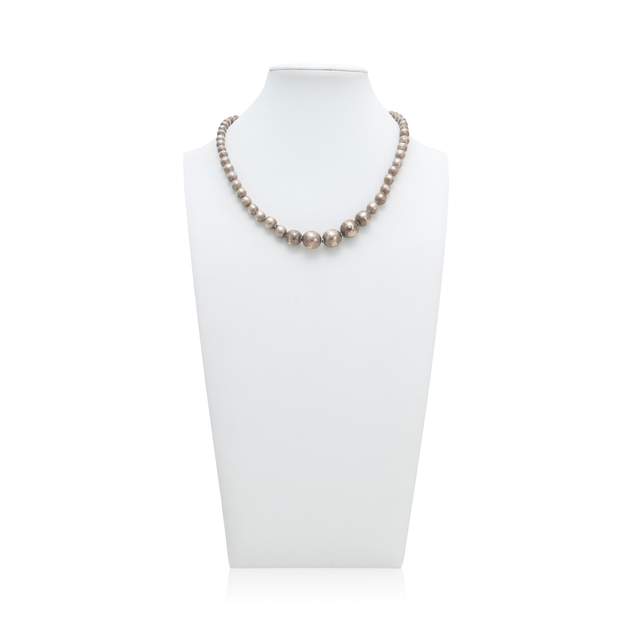 Silver Graduated Bead Chain