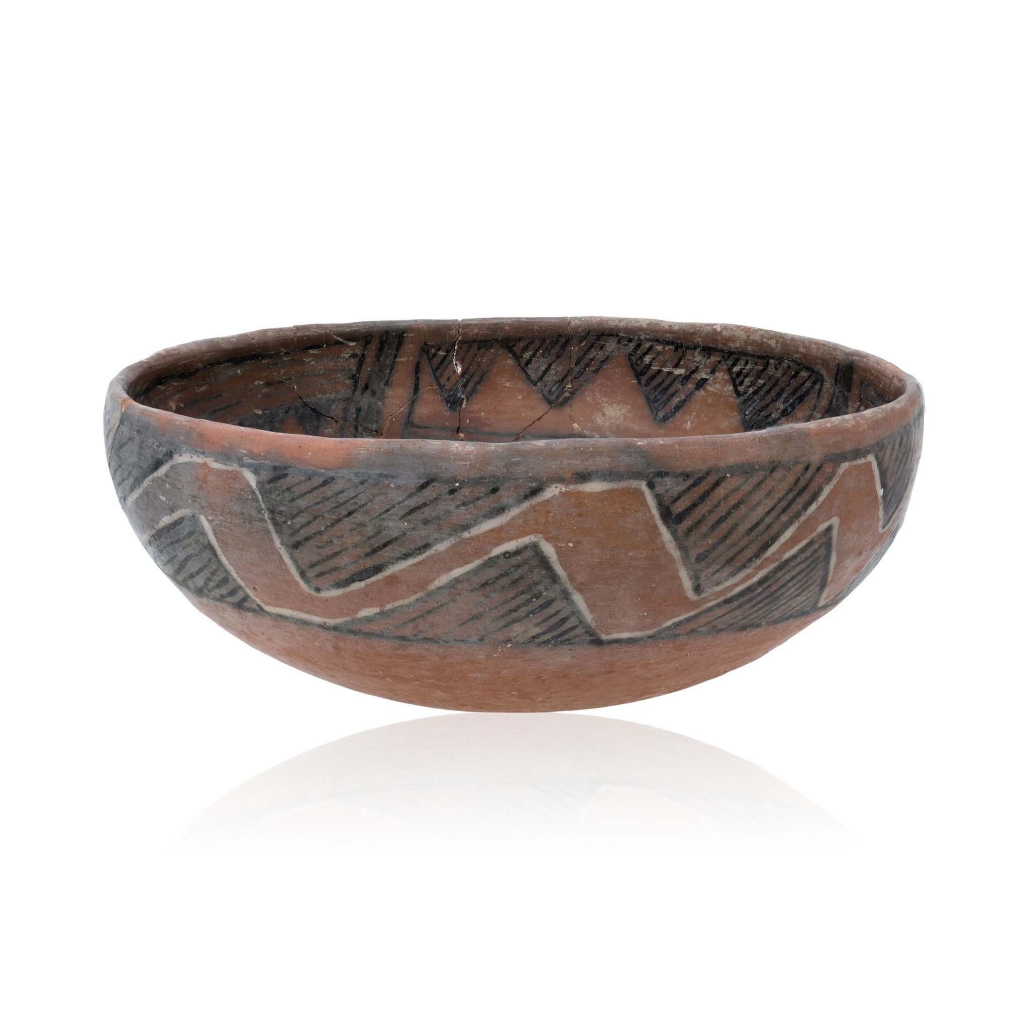 Prehistoric Wingate Pottery Bowl, Native, Pottery, Prehistoric