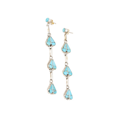 Zuni Turquoise Earrings, Jewelry, Earrings, nn