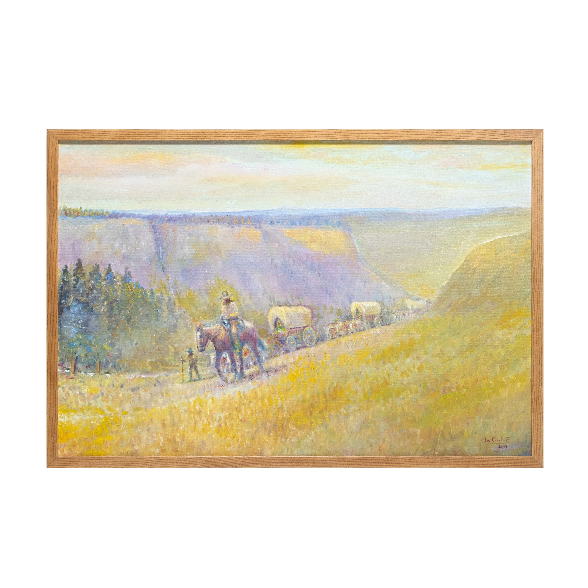 "Wyoming Wagon Train" by Jim Carkhuff