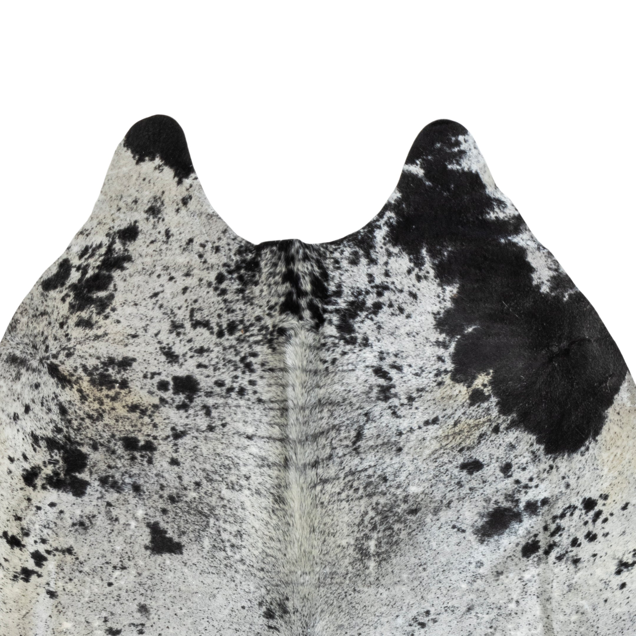 Black and White Speckled Longhorn Hide
