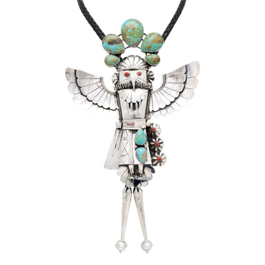 Large Navajo Kachina Bolo, Jewelry, Bolo Necktie, Native