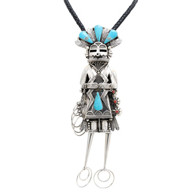 Large Navajo Kachina Bolo, Jewelry, Bolo Necktie, Native