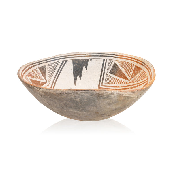 Prehistoric Anasazi Mimbres Bowl, Native, Pottery, Prehistoric