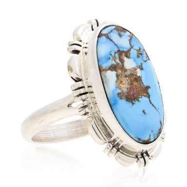 Navajo Golden Hill Turquoise Ring, Jewelry, Ring, Native