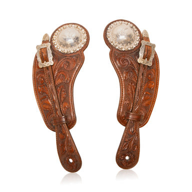 Matched Pair Visalia Spur Leathers, Western, Horse Gear, Spurs