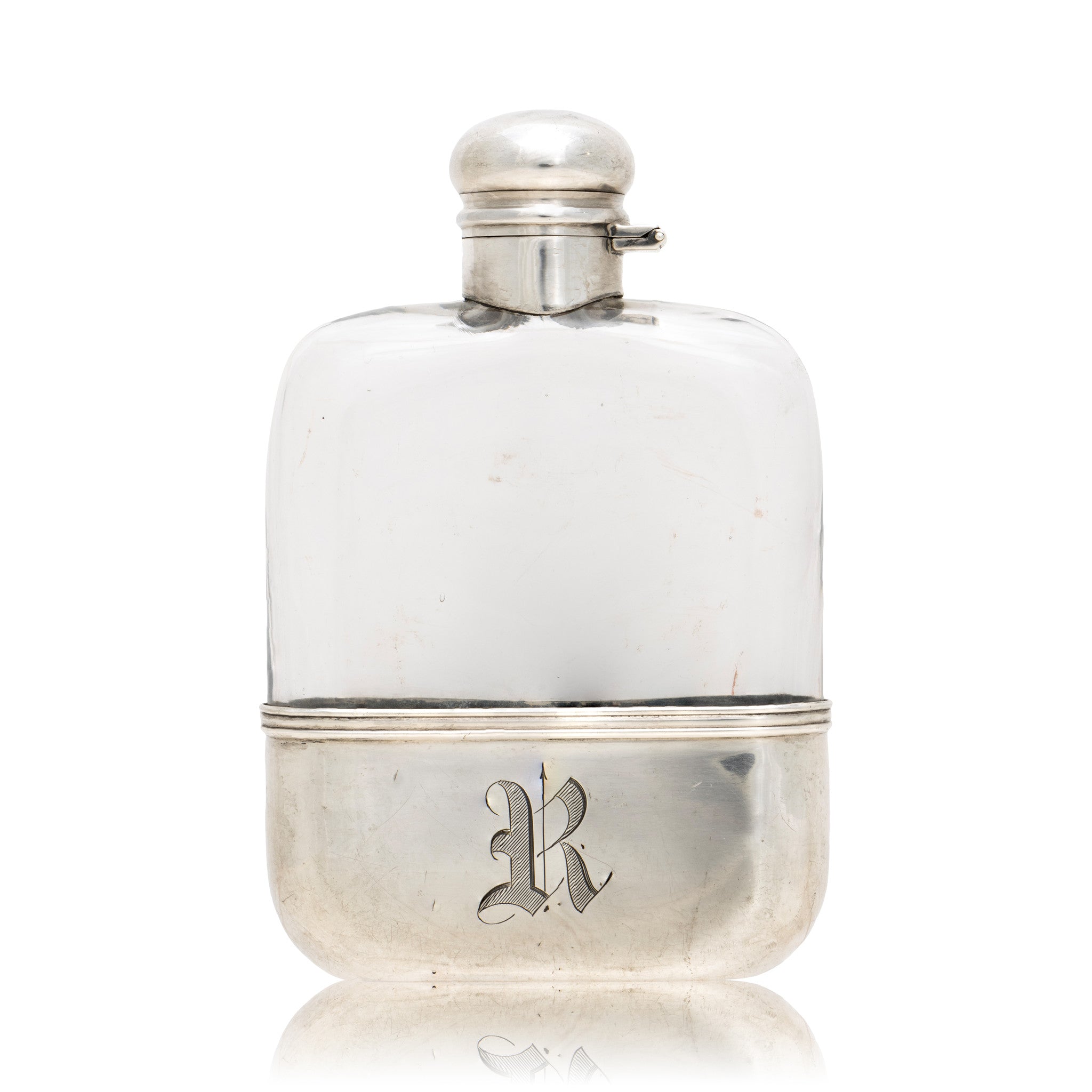 Sterling Siver Flask, Furnishings, Barware, Flask