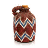 Shasian Beaded Jug, Native, Basketry, Bottle Basket