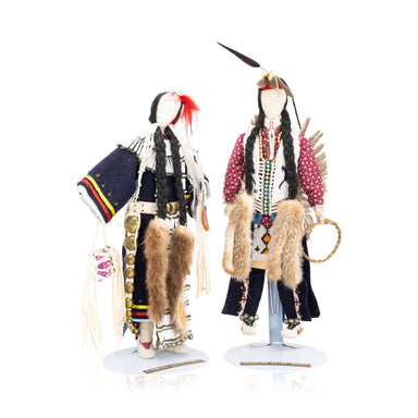 Pair of Fancy Dancer Dolls, Native, Doll, Other