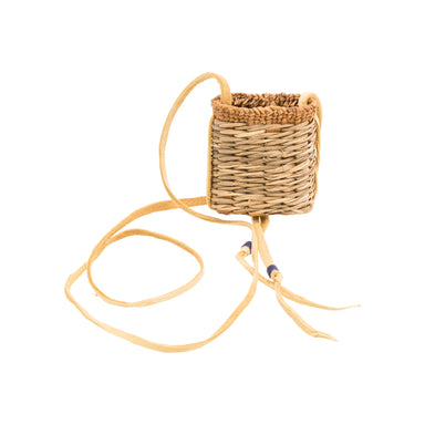Makah Basketry Medicine Pouch, Native, Basketry, Other