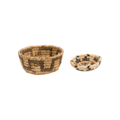 Two Miniature Southwest Baskets, Native, Basketry, Vertical