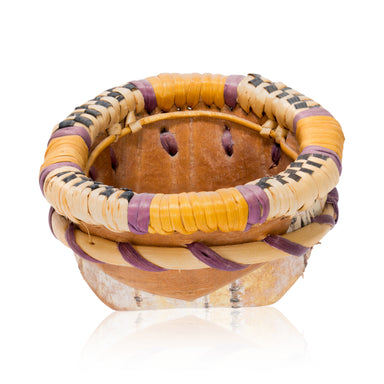 Athabaskan Miniature Basket, Native, Basketry, Vertical