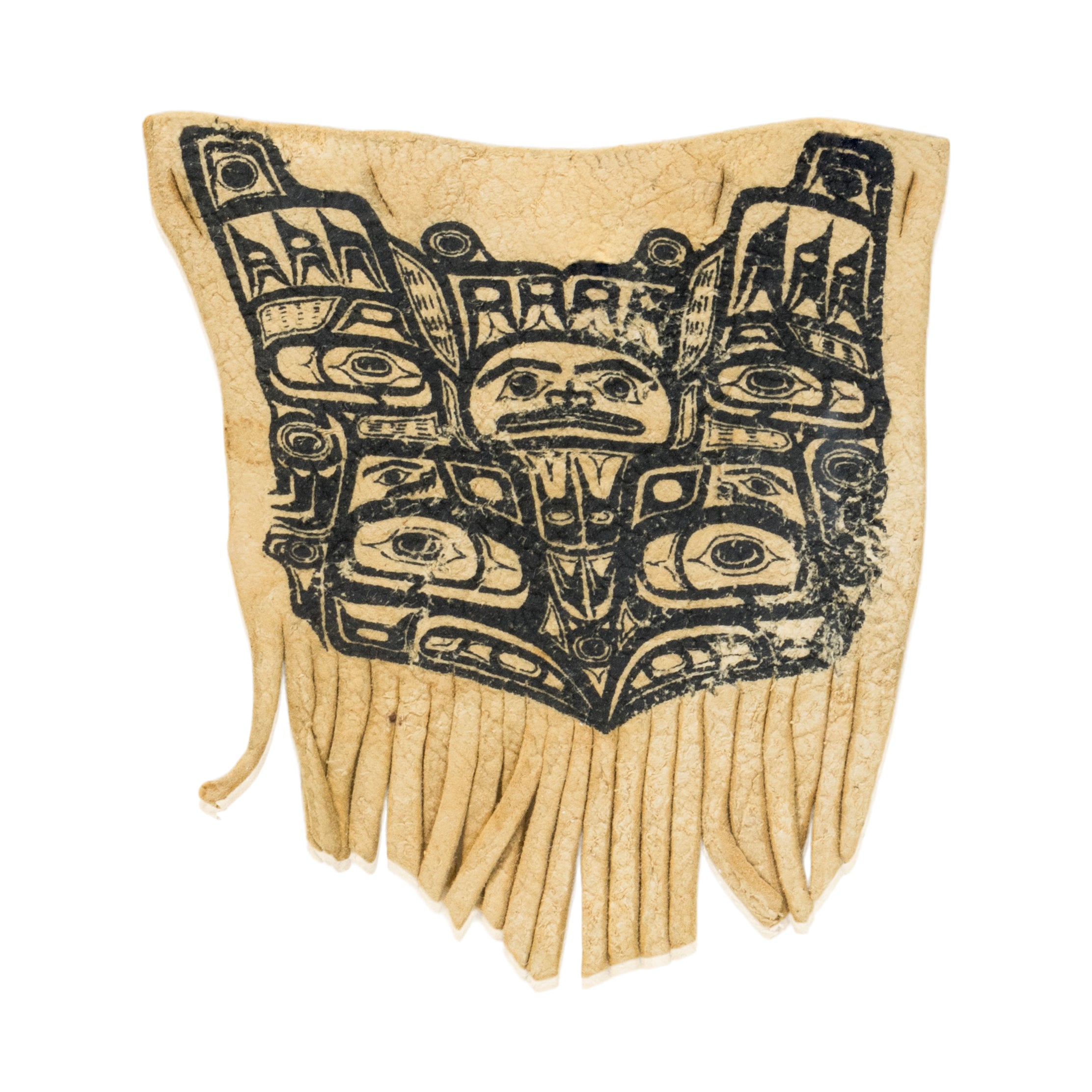 Miniature Tlingit Pictorial Hide, Native, Accessory, Pictorial Hide