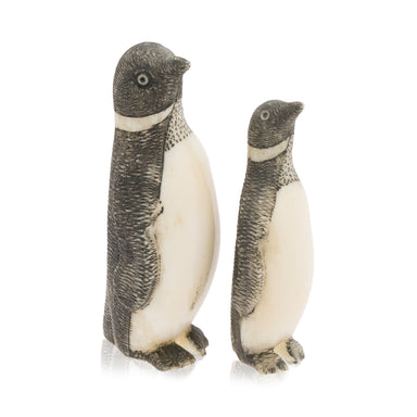 Inuit Walrus Ivory Penguins, Native, Carving, Ivory