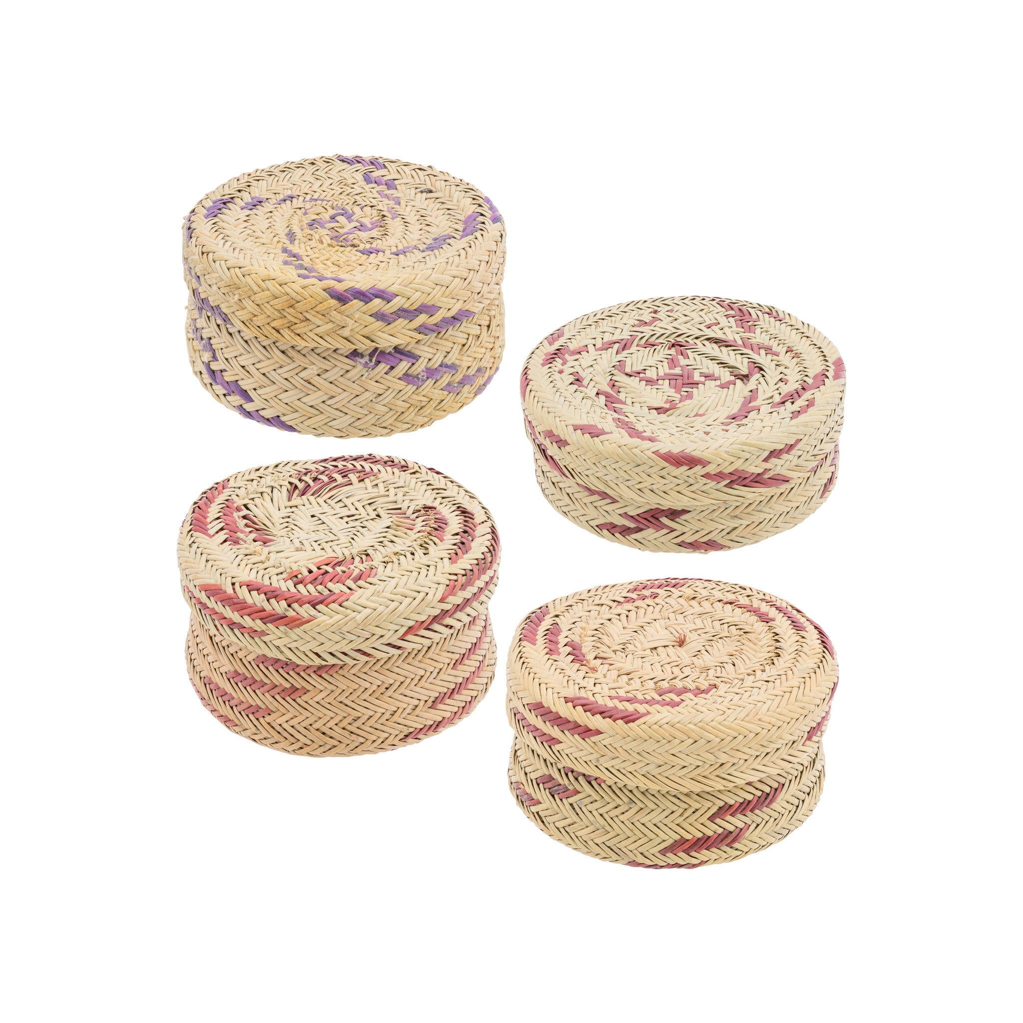 Tarahumara Storage Baskets, Native, Basketry, Vertical