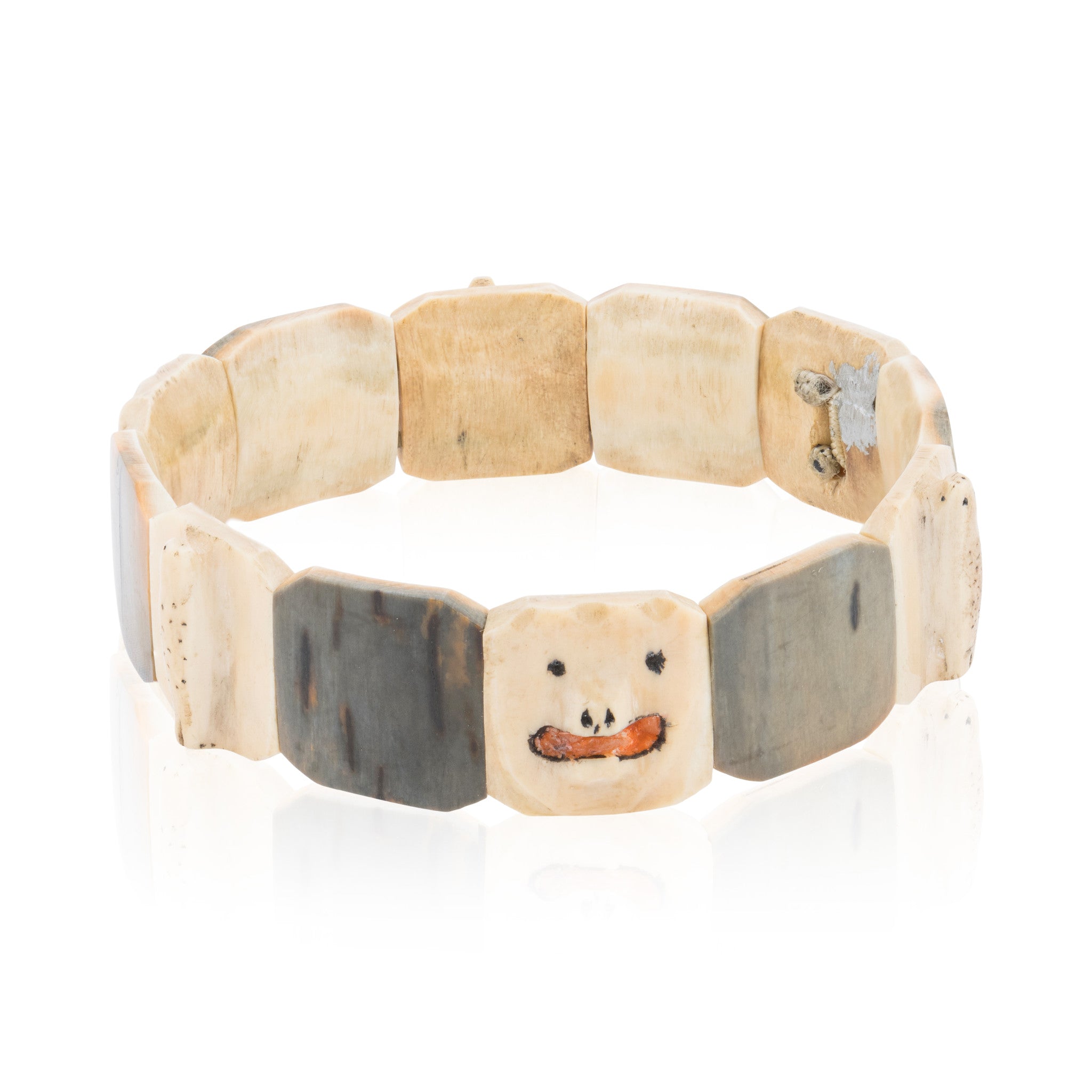 Inuit Ivory Fetish Bracelet, Native, Carving, Ivory