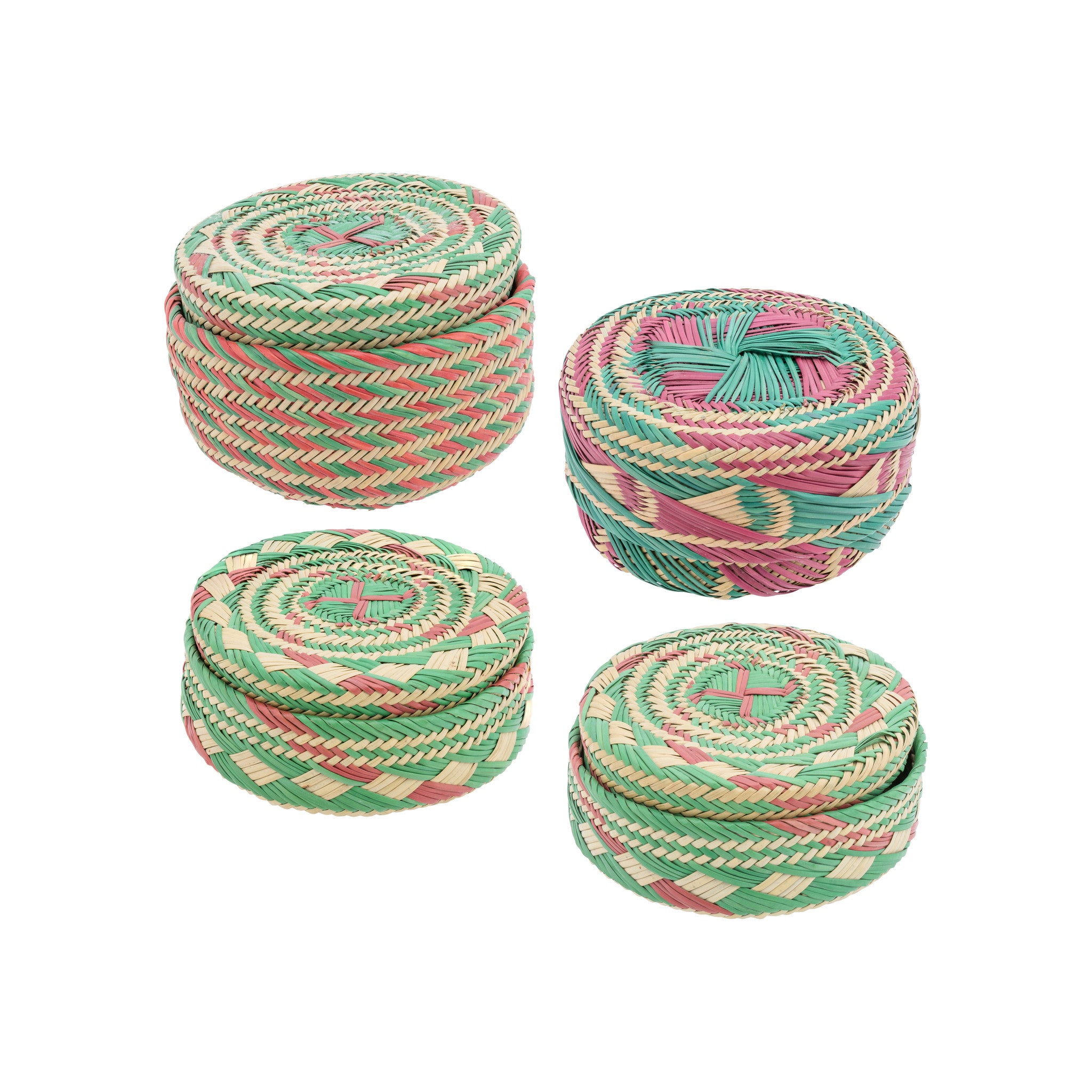 Tarahumara Baskets, Native, Basketry, Vertical