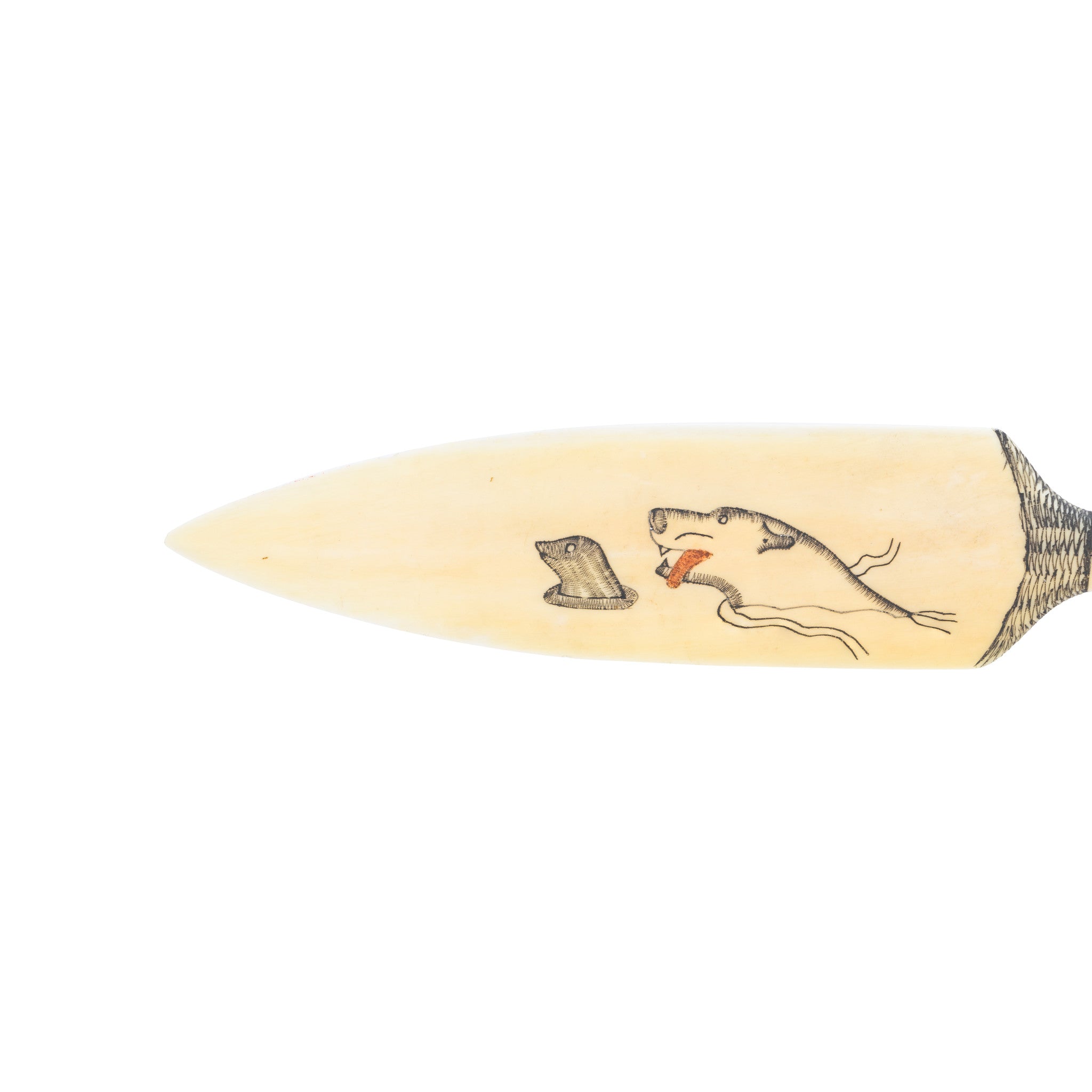 Inuit Figurative Ivory Knife