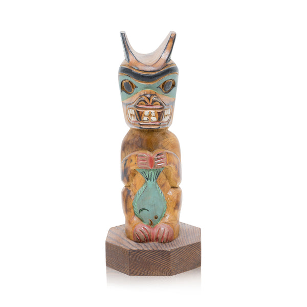 Alaska Black Diamond Totem, Native, Carving, Totem Pole