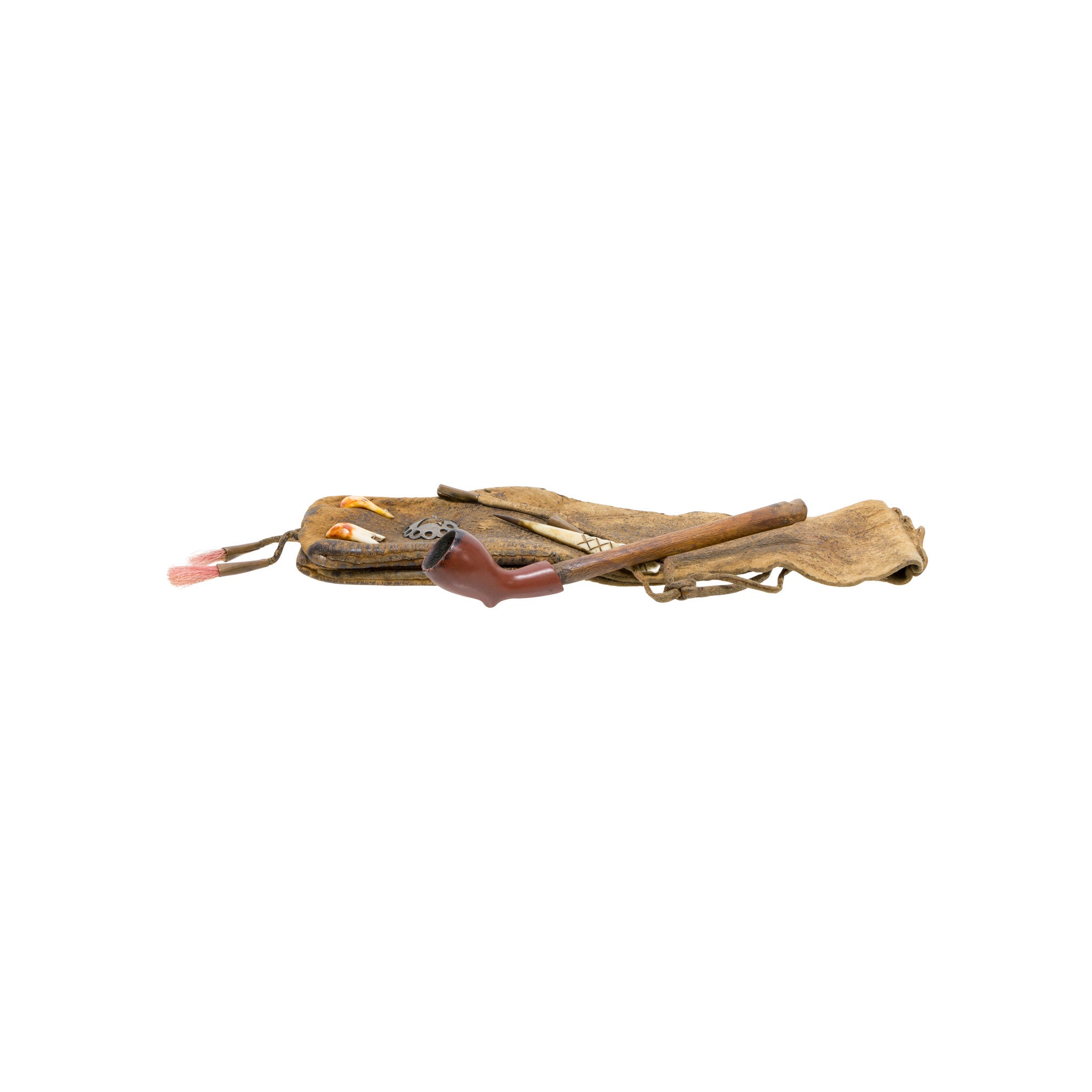 Native American Pipe and Bag