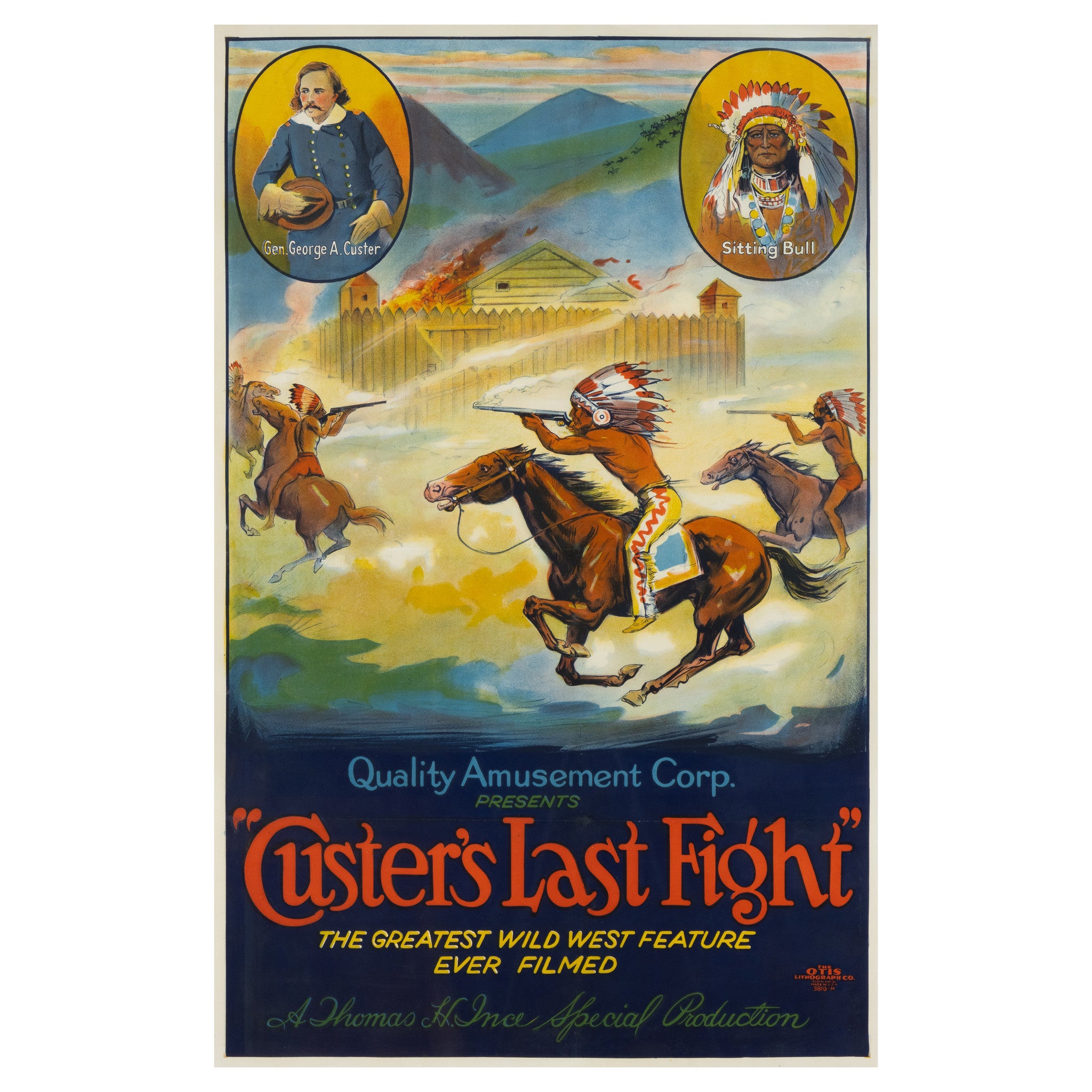 Custers Last Fight Movie Poster, Fine Art, Print, Other
