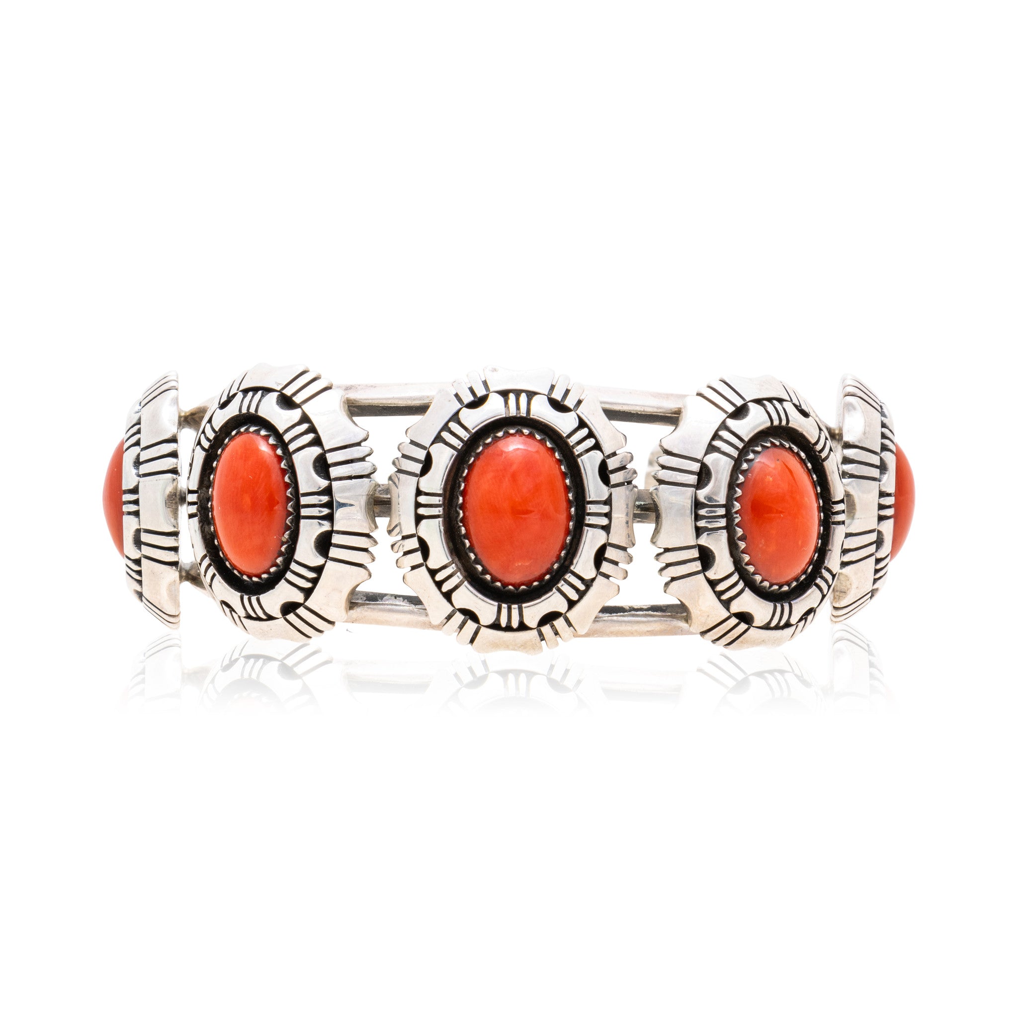 Navajo Coral Bracelet, Jewelry, Bracelet, Native
