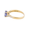 18k Gold Diamond and Tanzanite Ring