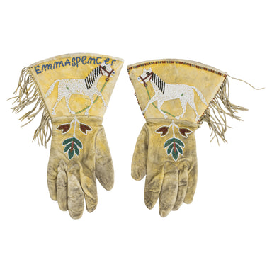 Plateau Pictorial Gauntlets, Native, Garment, Gauntlets