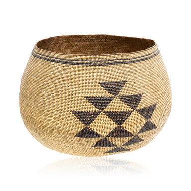 Hupa Basket, Native, Basketry, Vertical